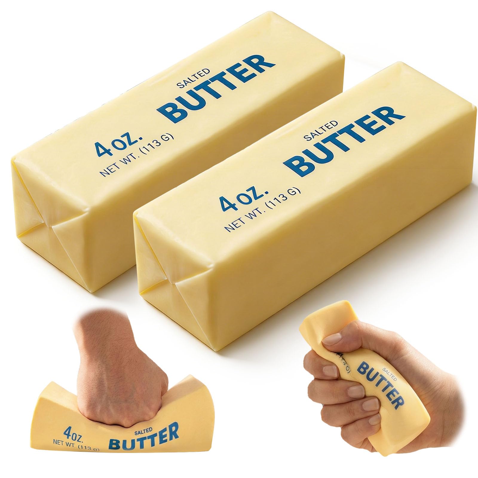 Zrpot Butter Squishy, Slow Rising Squishy, Stress Relief & Sensory Toys Squeeze Toy Soft Butter Squishy Toy Creative Gift for Office Desk & Classroom 2