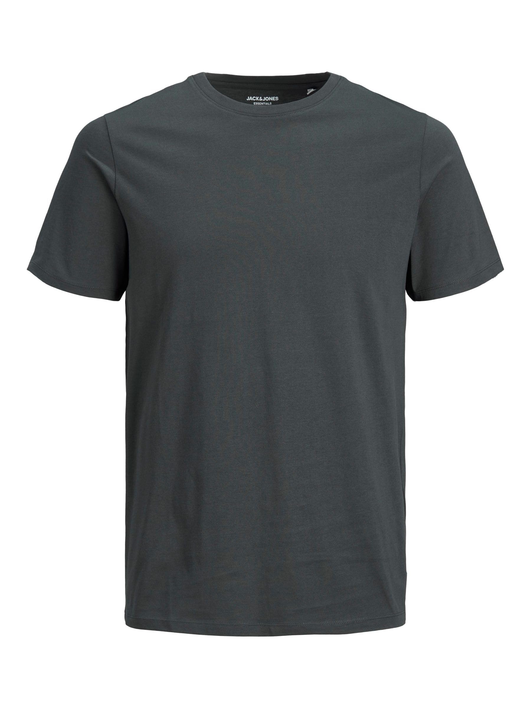 Jack & Jones Men's Jjeorganic Basic Tee O-neck Noos T Shirt, Asphalt/Detail:slim, L UK