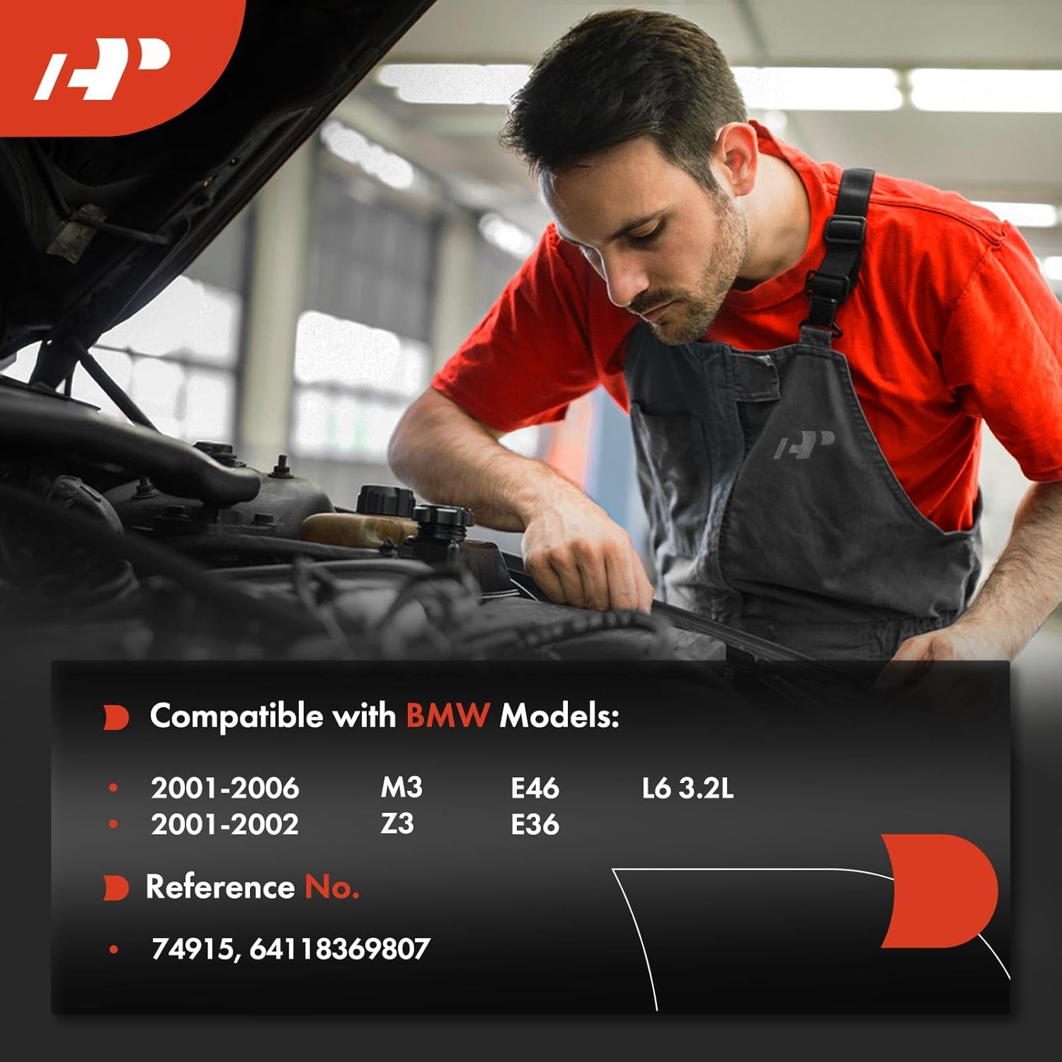 A-Premium Heater Control Valve Compatible with BMW Models - E46 Series M3 2001-2006 3.2L, E36 Series Z3 2001-2002