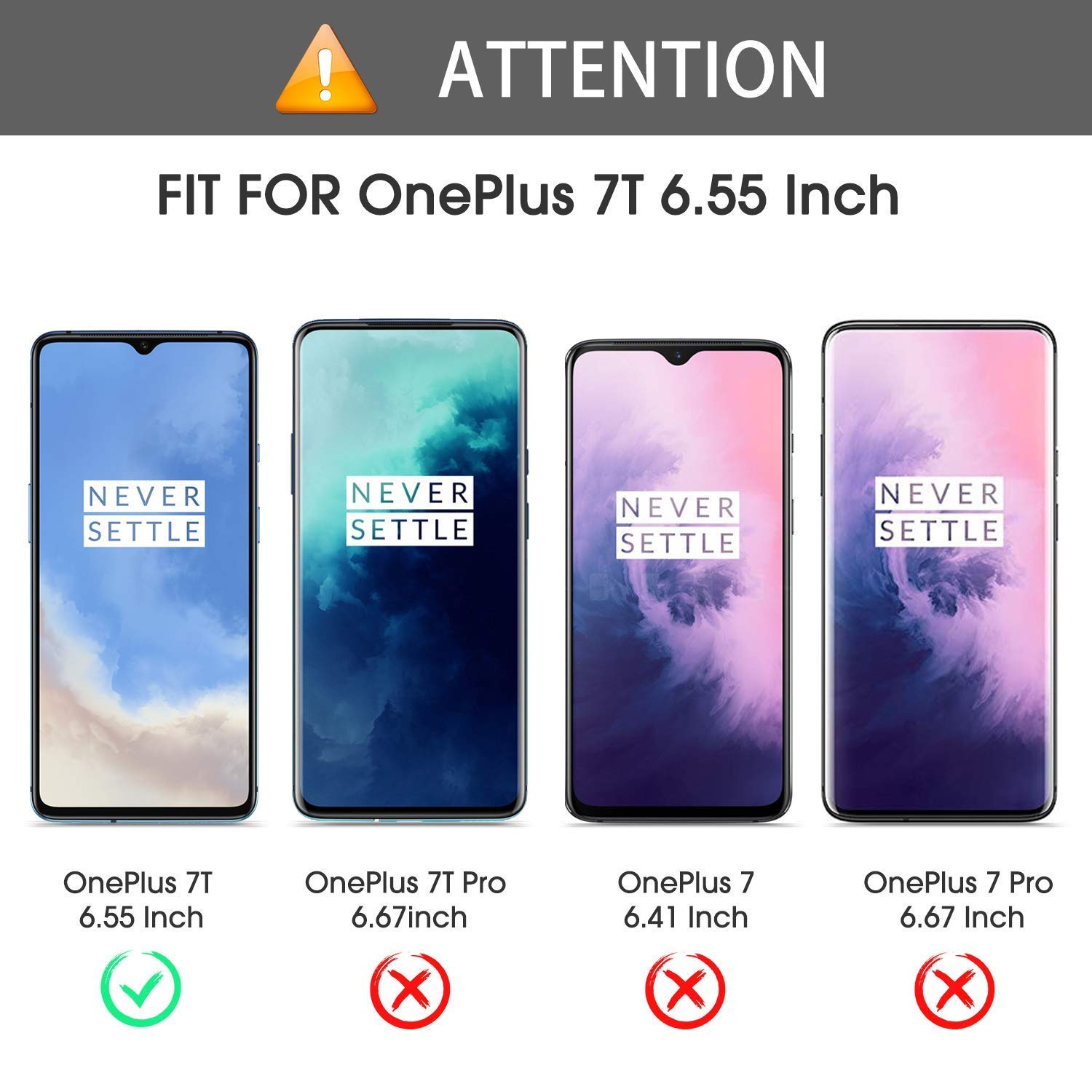 Compatibile con 1+7 Pro, 1+7T Pro Cover, Custodia Armor Anello Cavalletto (Funziona con il Supporto Magnetico per Auto) Case Paraurti per OnePlus 7 Pro, OnePlus 7T Pro (Rosso