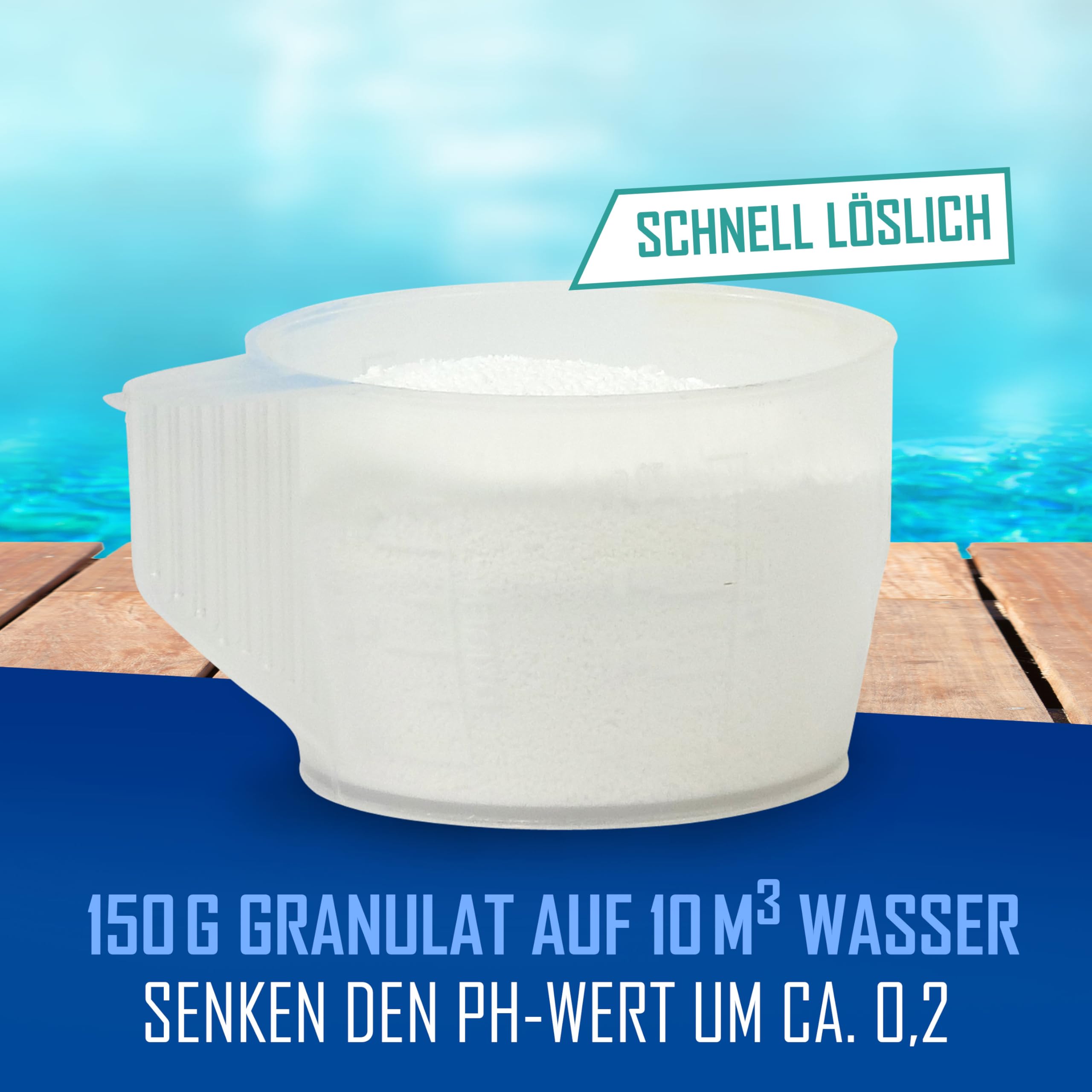 Astral Pool pH Minus und pH Plus Granulat Set 2,5 kg - Optimale pH-Wert Regulierung für Pools - Einfache Anwendung und Top Ergebnisse