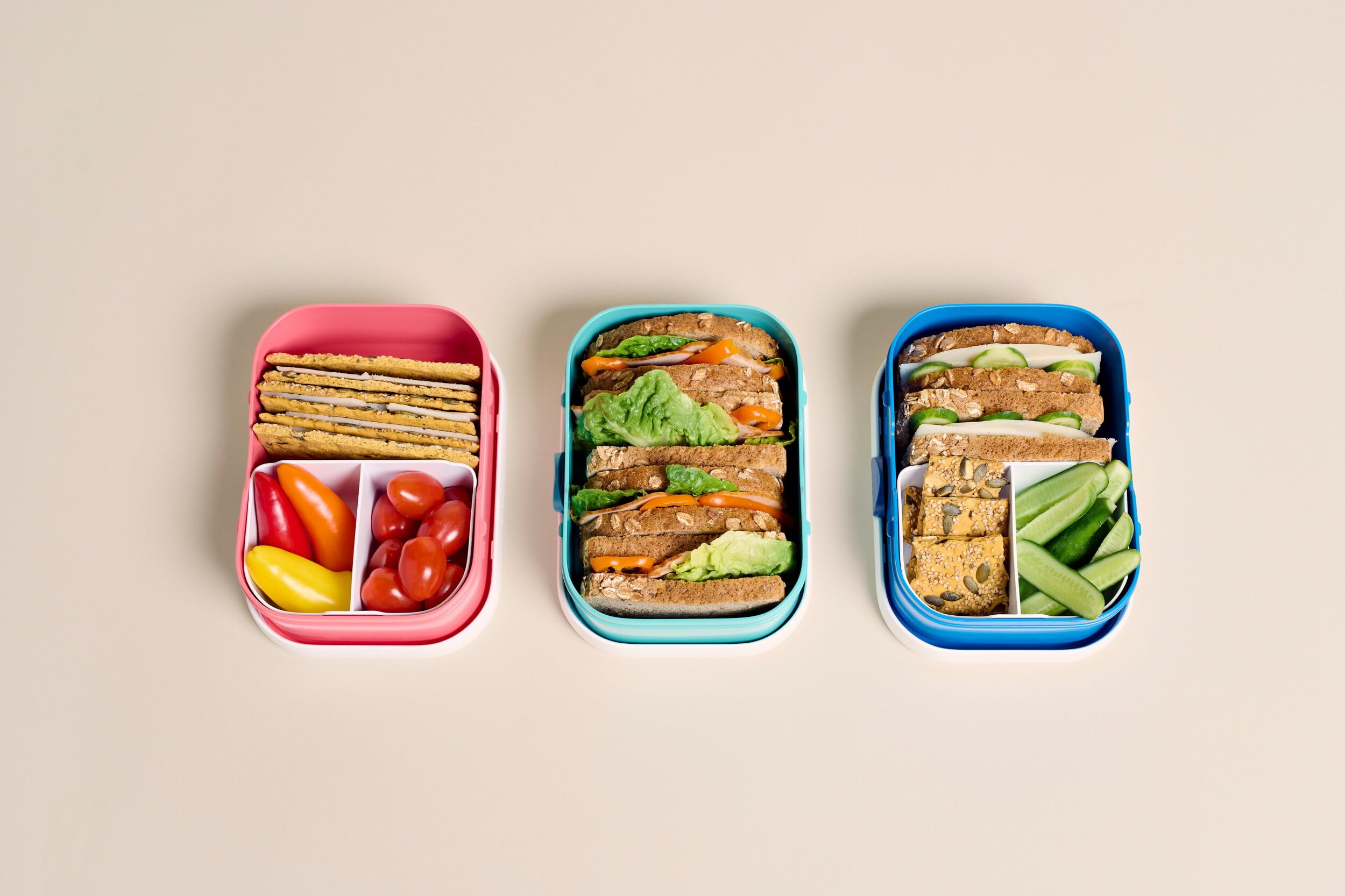 Mepal, Lunch Box Campus, Bento Box for Children, Lunch Box with Bento Compartment & Fork, with Clip Closure - Image 4