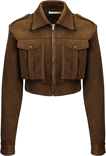 JW PEI Womens Adeline Faux Suede Jacket