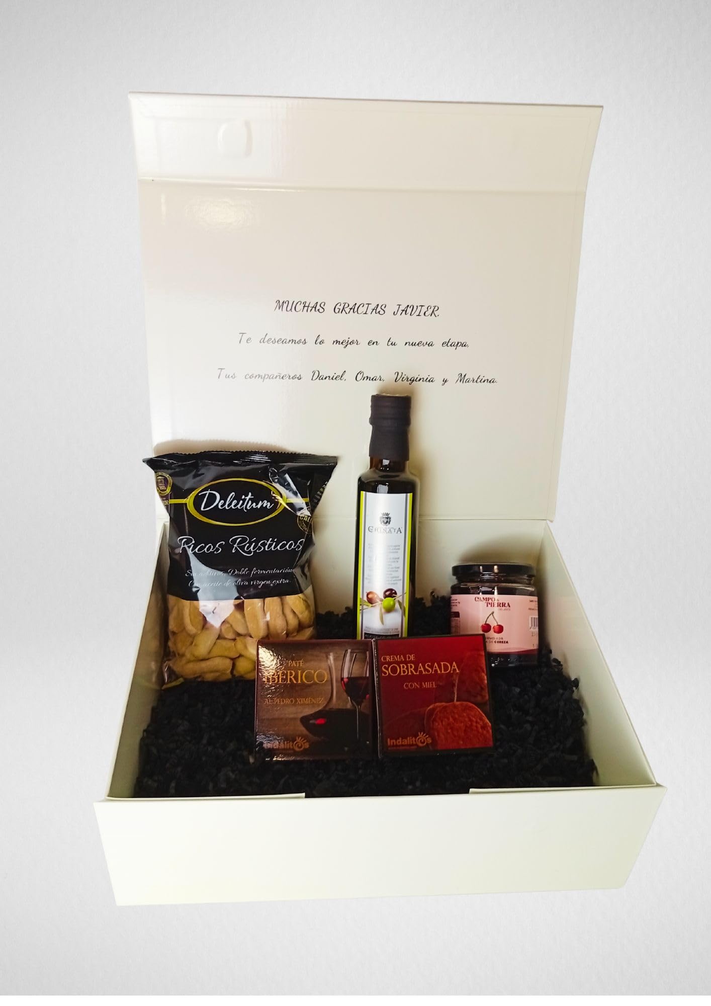 DON GOURMET, Cesta Gourmet para Regalar, Personalizable, Queso curado, jamón ibérico, chorizo ibérico, lote embutidos ibéricos, aceite de oliva, pack ibéricos, Regalo Día de la Madre. (CESTA 6) — view 8