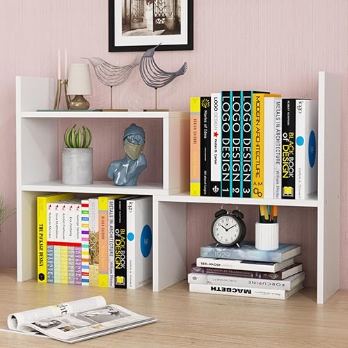 Miniatura 6 de ShellKingdom Organizador de estante de escritorio, estantes de escritorio, estante de esquina de escritorio ajustable, estante de almacenamiento de