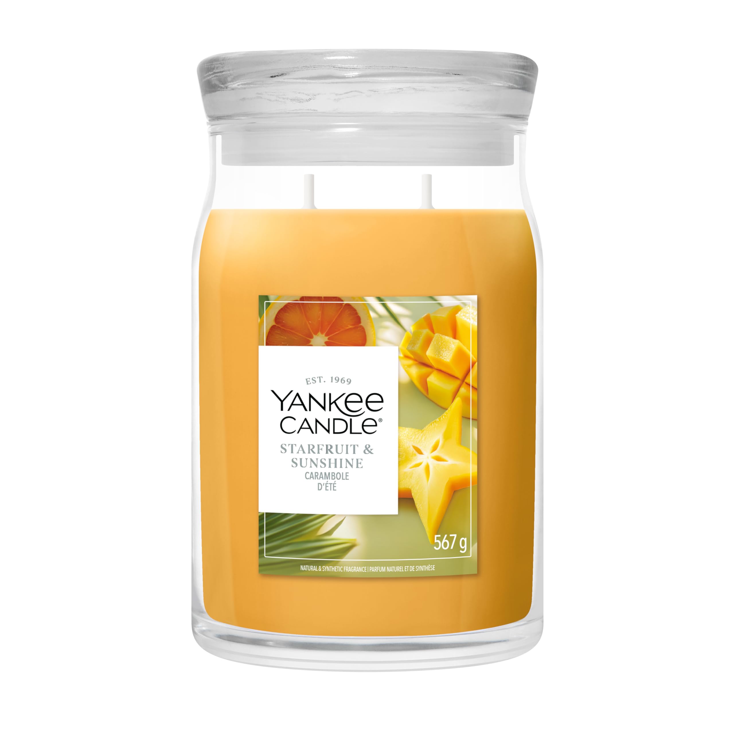 Yankee Candle Men's Red/Orange Large Starfruit & Sunshine