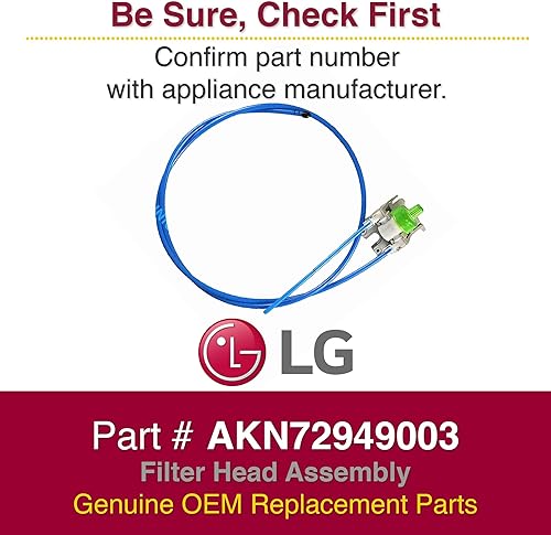 Miniatura 3 de LG AKN72949003 Conjunto de cabezal de filtro original OEM para refrigeradores LG