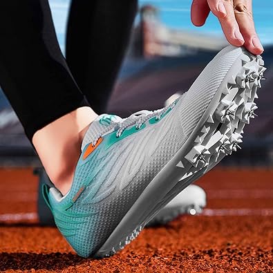 Men's Track Spikes Shoes Lightweight Running Racing Jumping Sprint Shoe Youth Jumping Athletics Sneakers