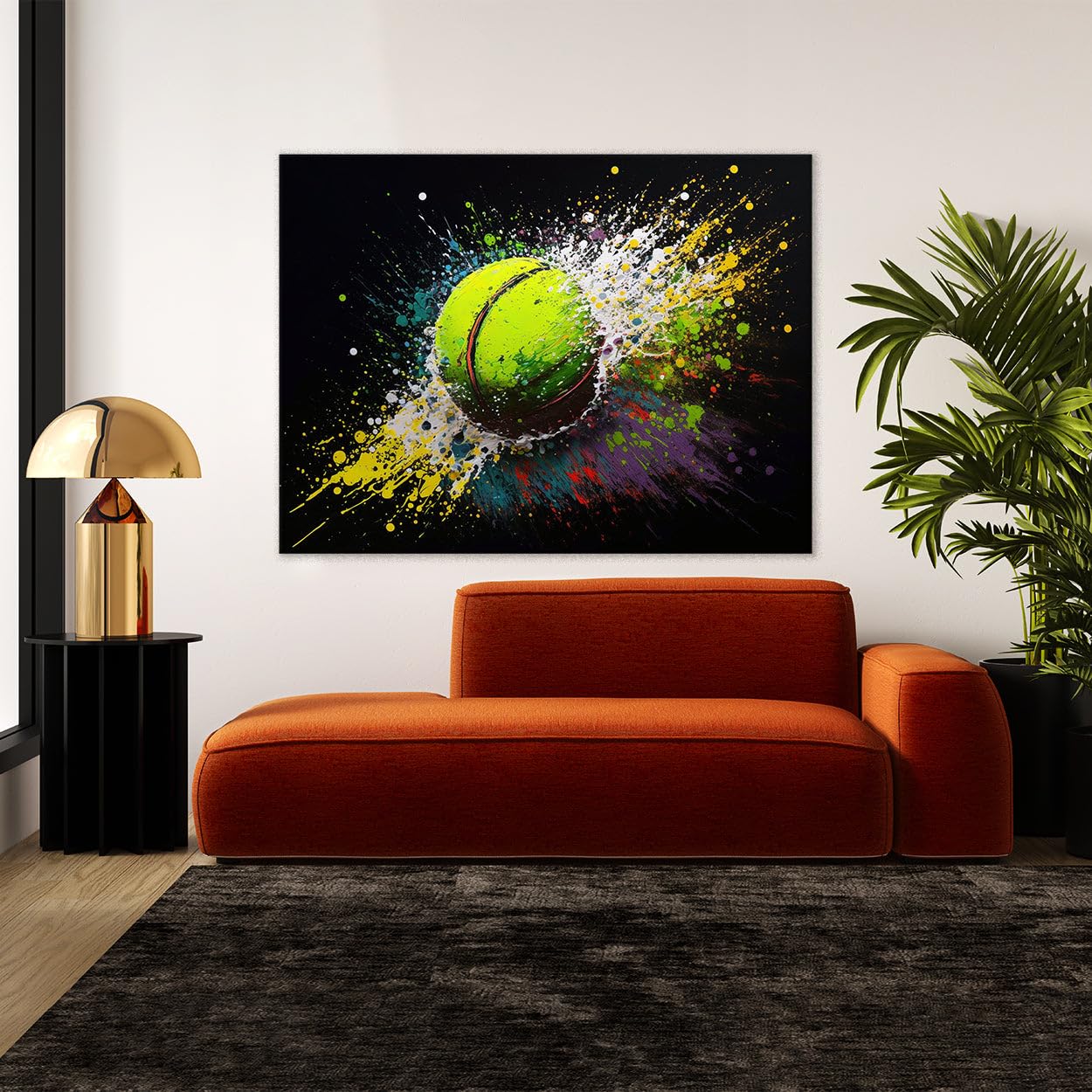 Poster Sur Toile 11x14 Pouces - Design Davis Cup Tennis - Déco Murale