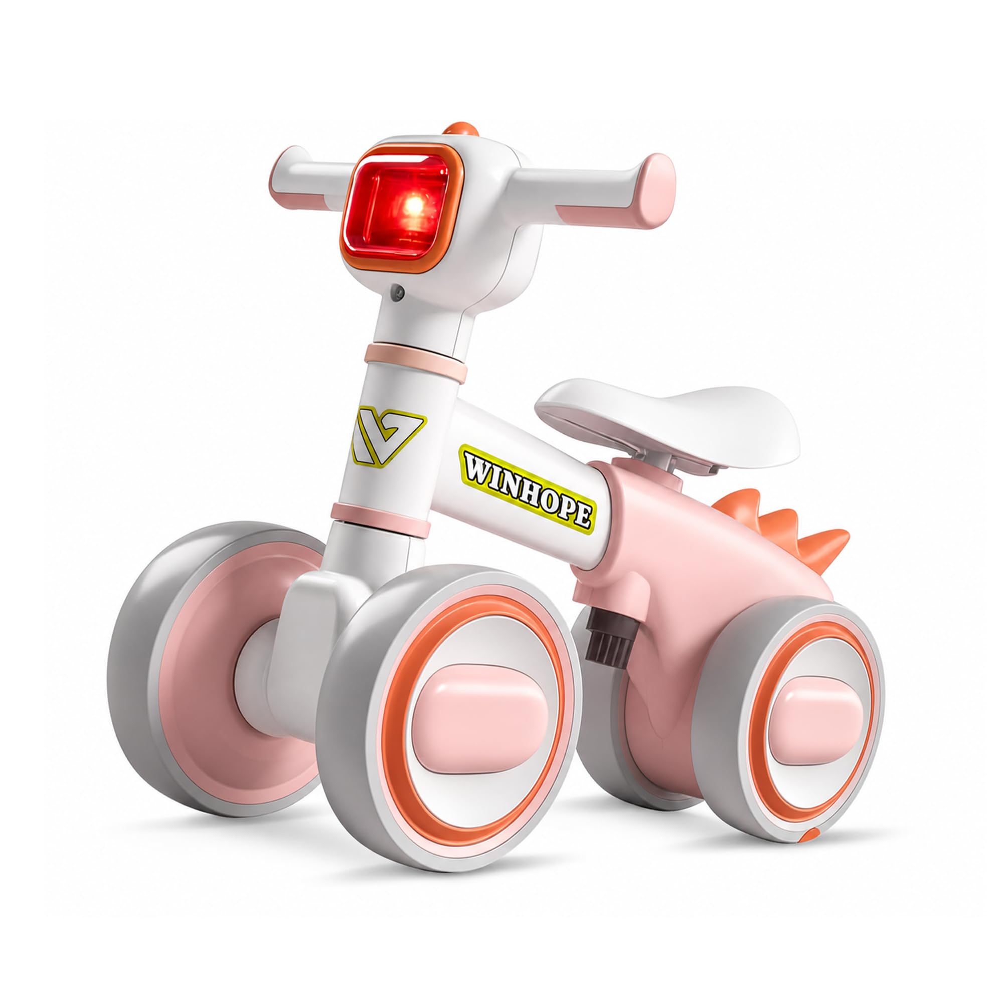 WinHope Dinosaur Baby Balance Bike for 1 Year Old, Lights &amp; Music