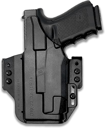 Miniatura 2 de Funda para Glock 19 23 32 19X 45 19MOS 19M con Streamlight TLR-7A - Funda IWB para transporte oculto - Dentro de la cintura - Comodidad y ocultación