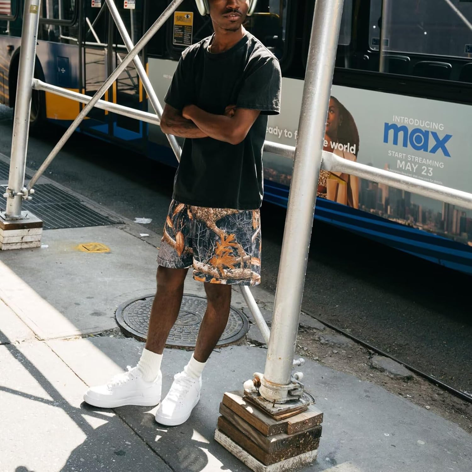 Men’s Mesh Basketball Shorts Camo Print Breathable Athletic Shorts Streetwear Cool Outdoor Casual Wear - Image 2