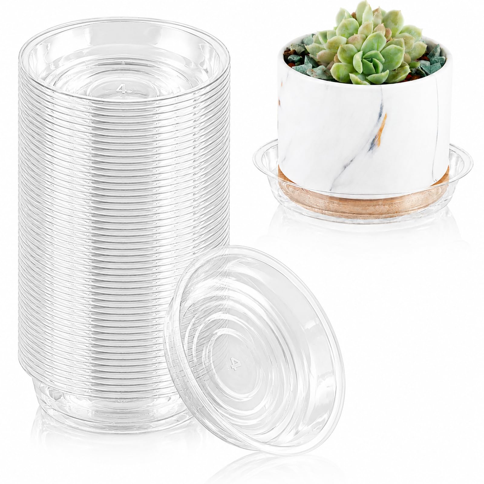 Plant Saucers - 20 Pack for Drainage -11 Plant Saucers - 20 Pack for Drainage -11
