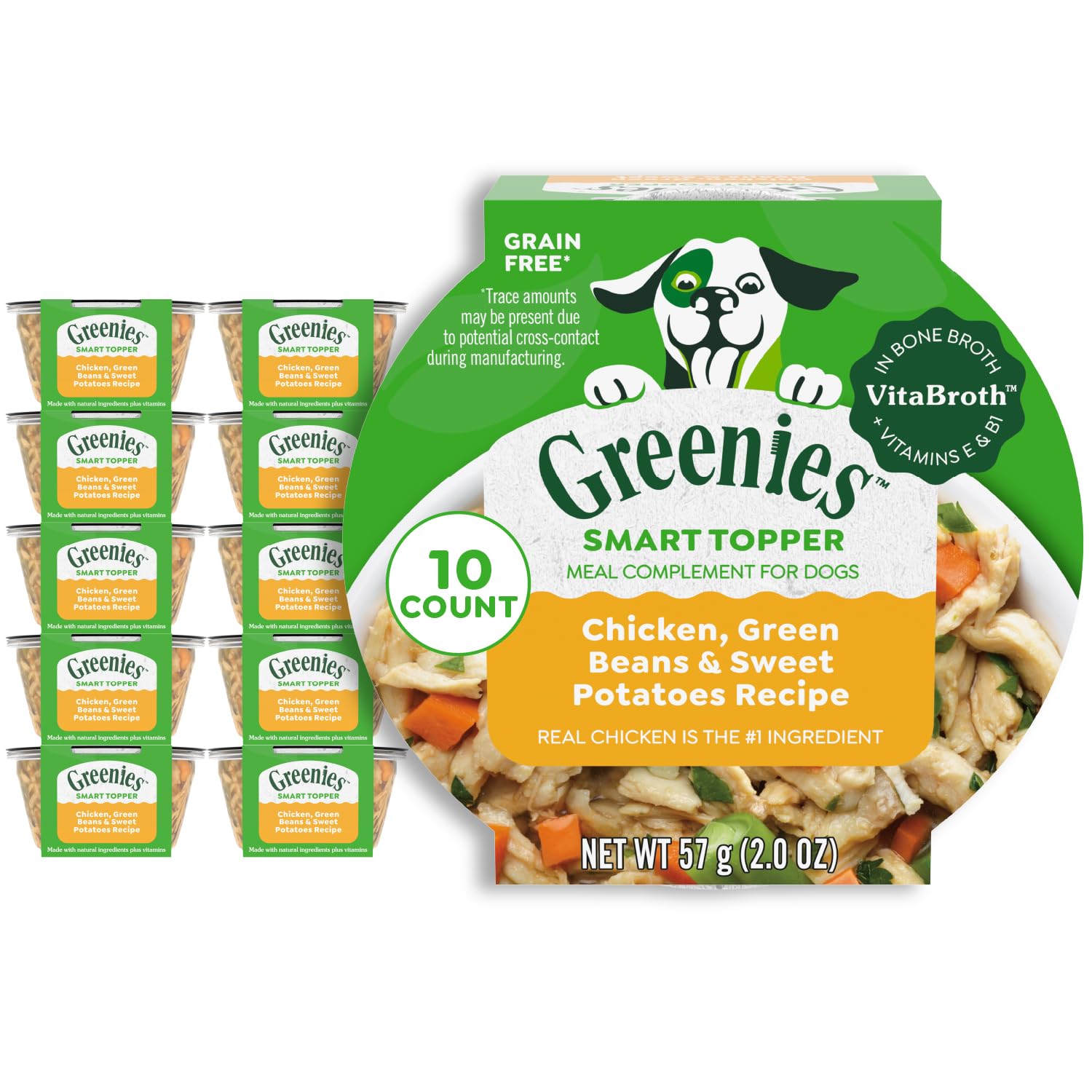 Greeniessmart Topper High Protein Wet Mix In For Dogs Chicken