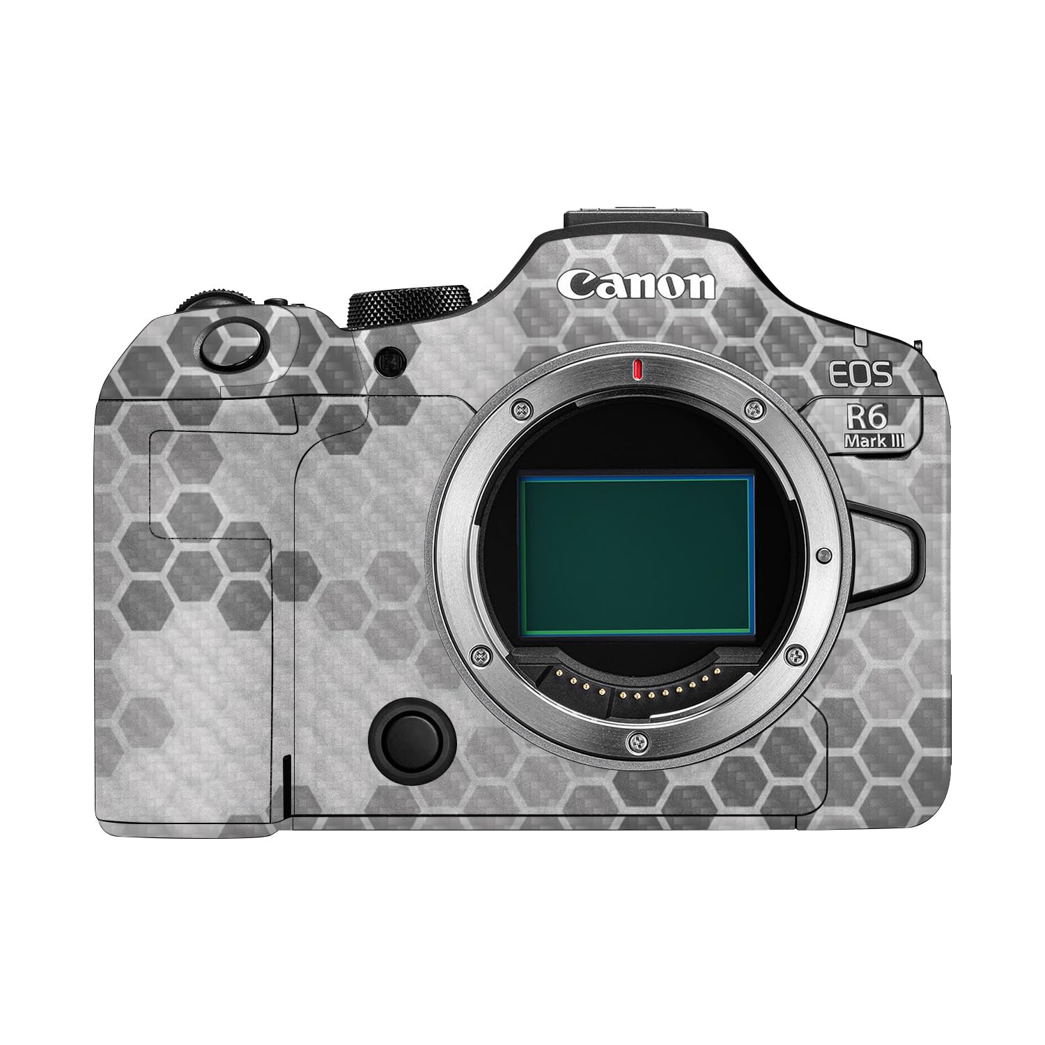 Carbon Fiber Camera Skin Compatible with Canon EOS R6 Mark III (2025) - Camo Hexadots - Premium 3M Vinyl Protective Wrap Decal Cover - Easy to Apply | Crafted in the USA by MightySkins