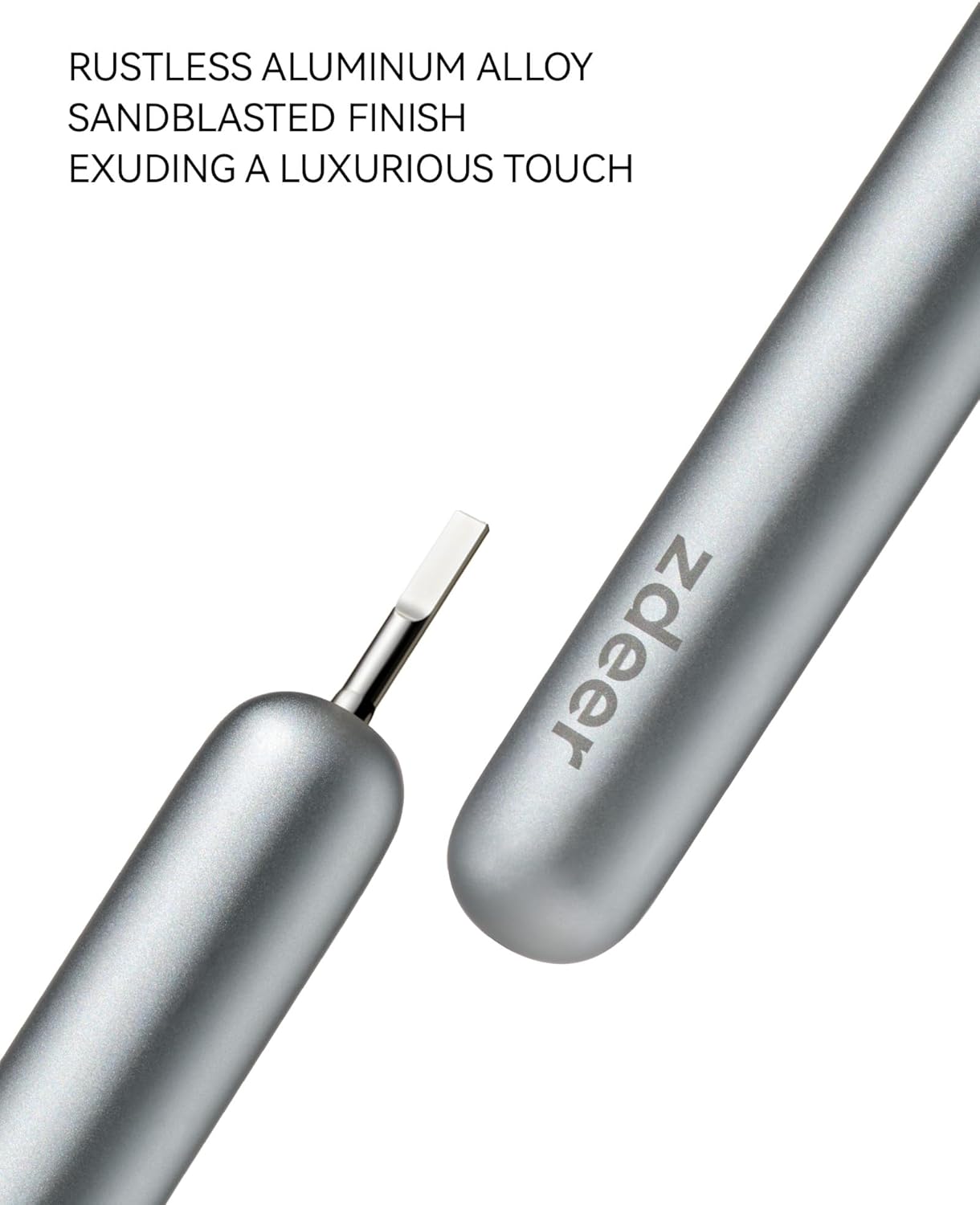 ZDEER Pro Extra Soft Bristle Toothbrush for Adults with Sensitive Gums, Upgraded Full Metal Handle, Premium Durable Texture, 1 Wide Soft Gum Care Head, Ultra-Gentle & Eco-Friendly Reusable Design