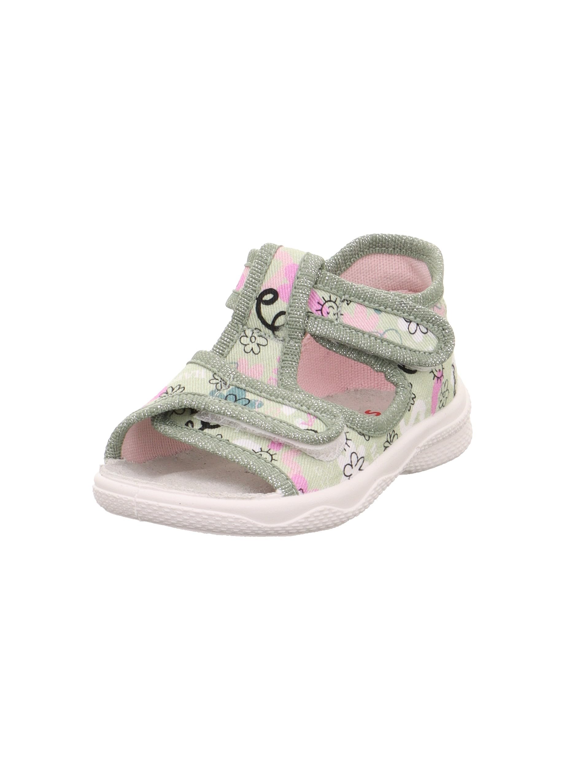 Superfit Polly Girls' Slippers, Light Green 7500, 2 UK Child Wide
