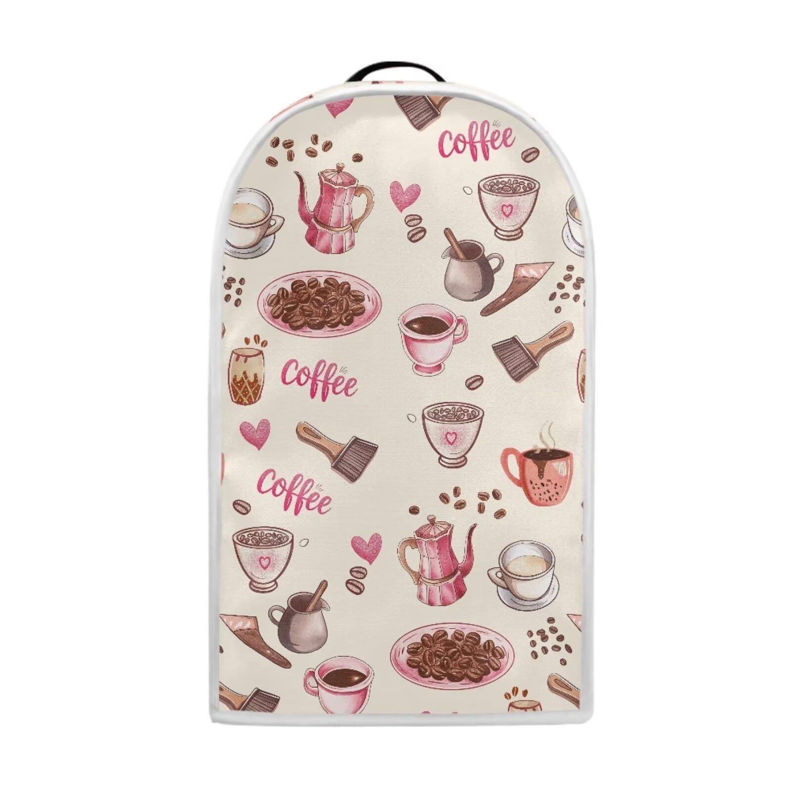Uorisanigo Coffee Pattern Blender Covers Kitchen Appliance Dust Cover Protection Cover Compatible with Stand Mixer Coffee Maker Juicer Food Processor Home Decor Accessories