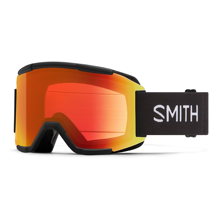 SMITH SQUAD MAG Black/Red Mirror Pro調光 Smith Squad Snow Goggles Black/ChromaPop Everyday Red Mirror
