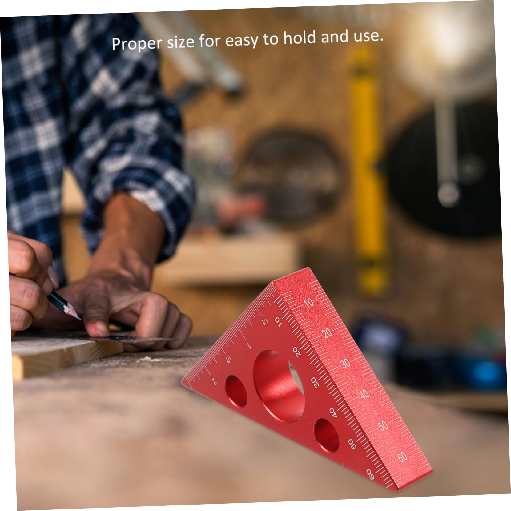 Uonlytech 3pezzi Righello Angolare Lega Di Alluminio Spesso Righe Metriche e Imperiali Strumento Di Misurazione Per Falegnameria e Utile Per Artisti e Hobbisti