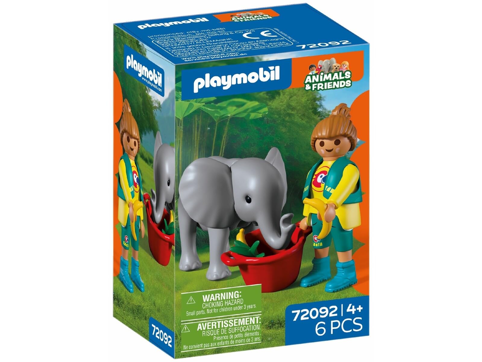 Playmobil Zoo: Baby Elephant & Zookeeper – Animal Care Playset with Figure & Accessories | Fun Wildlife Toy for Kids Ages 4+