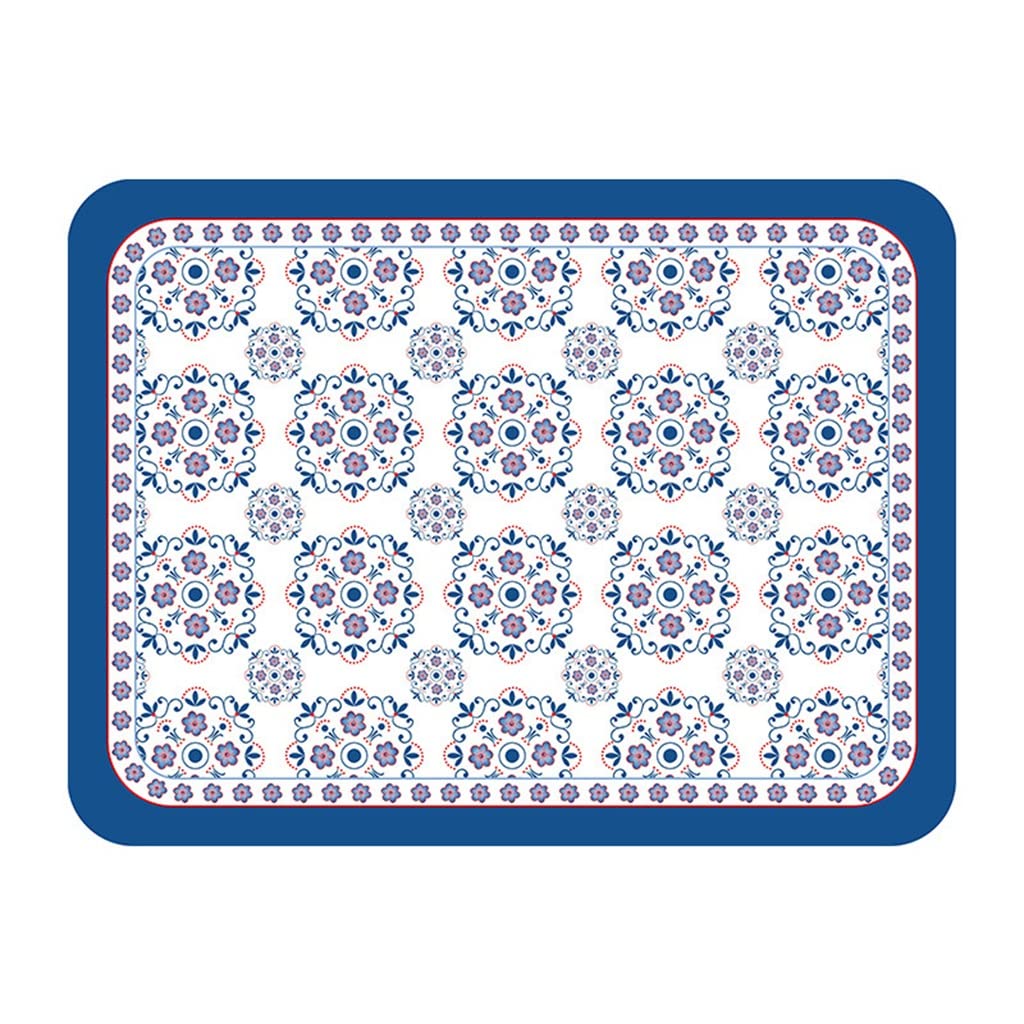 IANSHFKN Placemats Home Printing Insulation Mat Waterproof Tableware Hotel Western Food
