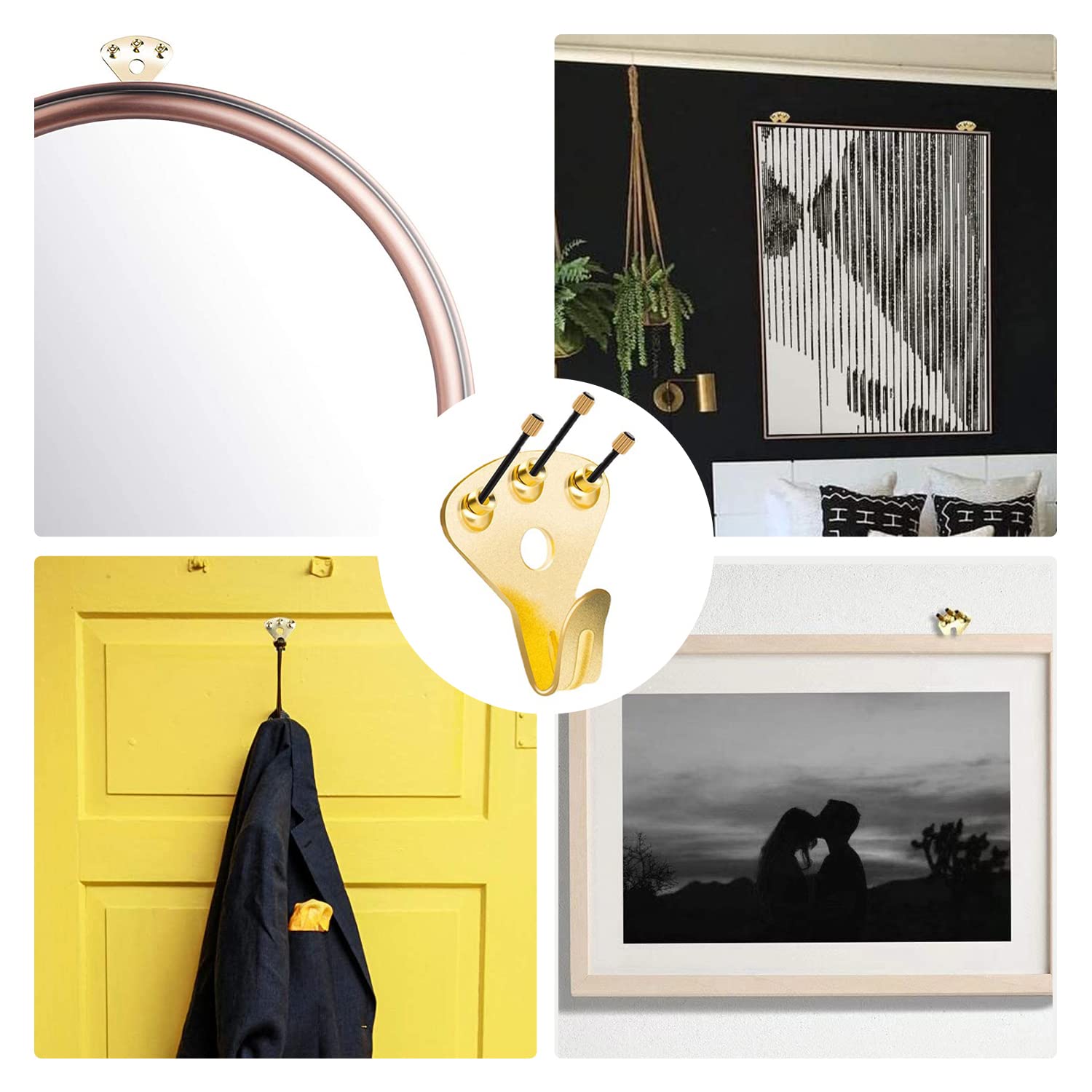 Amazon | Doyime 壁掛けフック 10個セット 釘付き 安全荷重35kg