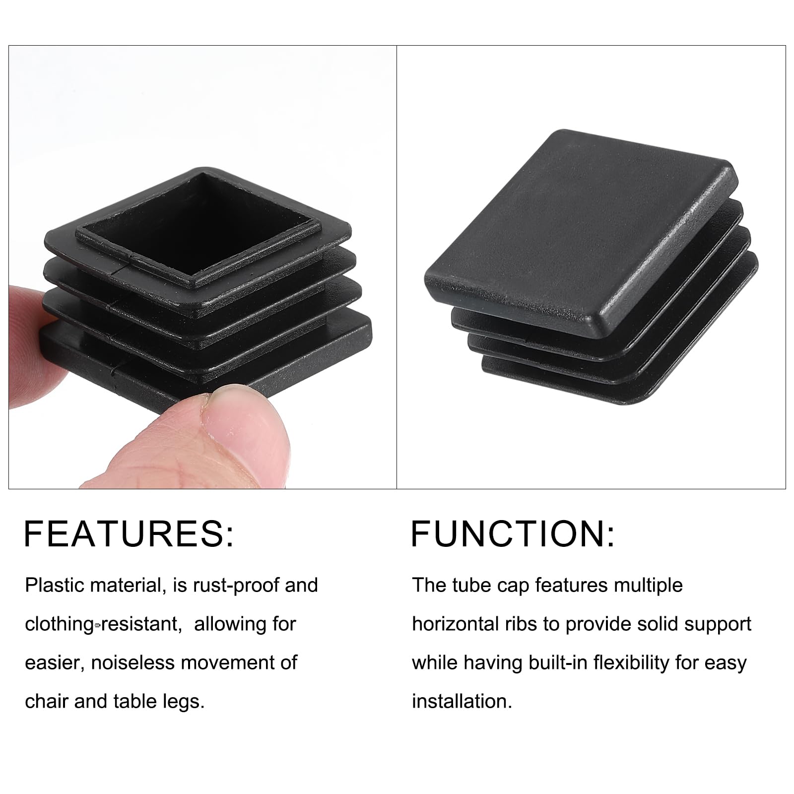 METALLIXITY Square Tube End Cap(30 x 30mm) 5Pcs - Image 4