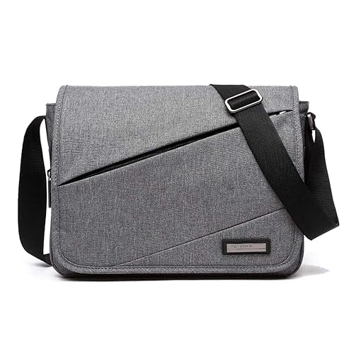The Clownfish TUGUAN Waterproof Business Unisex Shoulder Bag Crossbody Bag Messenger Bag Travel Bags (Grey)