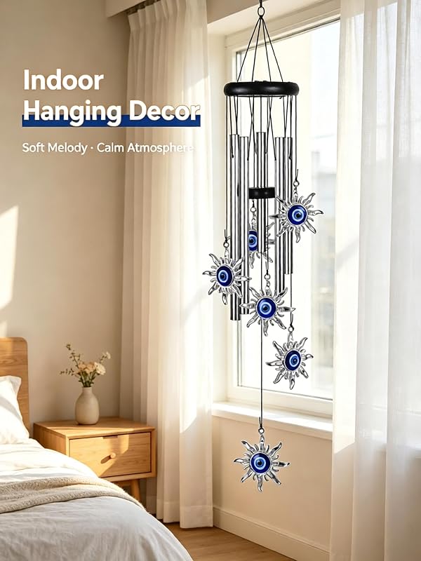 ChayWillow Evil Eye Wind Chimes – Soothing Sounds