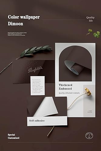 Miniatura 137 de Dimoon 236''x17.7'' White Thicken Peel and Stick Wallpaper Contact Paper Modern Self Adhesive Wall Paper Removable Renter Friendly Textured Solid