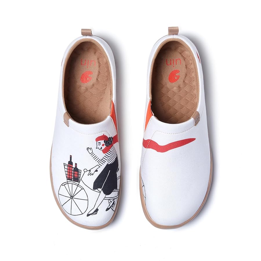 22.5 ファッション [UIN]スリッポン デッキシューズ レディース