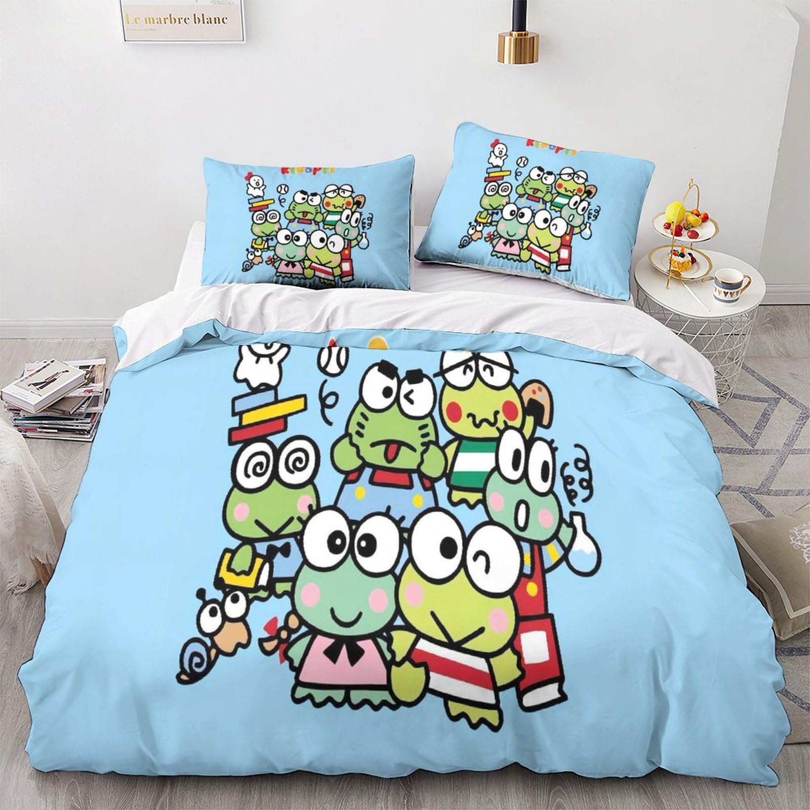 Set Copripiumino Frozen - Biancheria Letto Microfibra Per Bambini, Matrimoniale 200x200cm, Anallergico E Morbido