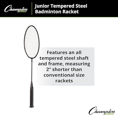 Miniatura 11 de Champion Sports BR40 Heavy-Duty Steel Badminton Racket