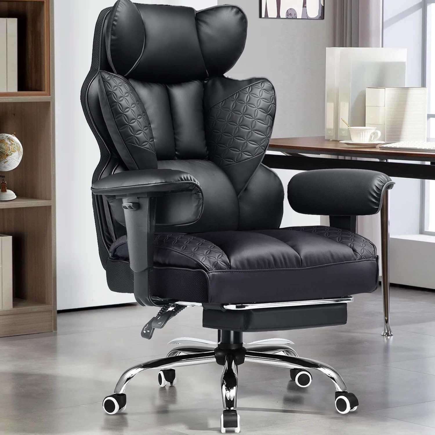 GTRACING Big and Tall Gaming Chair in a home office setting