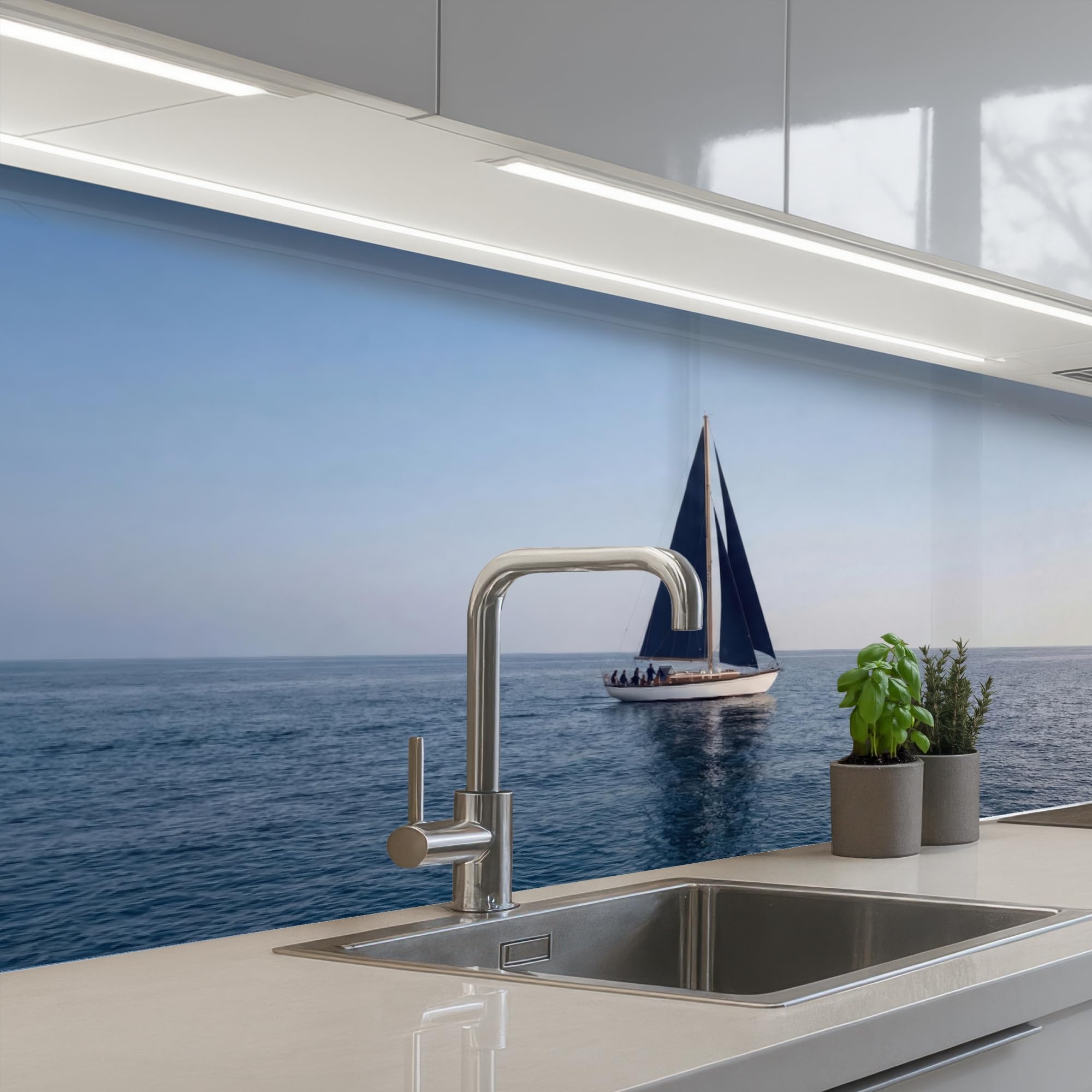 KitchenYeah© Splashback for Kitchen self-Adhesive Back Splashes Kitchens