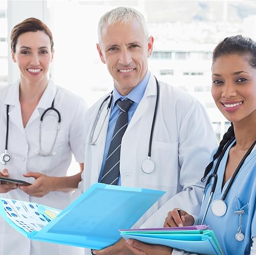 Miniatura 7 de Kosiz 48 carpetas de 2 bolsillos con puntas, carpetas de plástico de 3 puntas de colores con bolsillo extra, carpetas de plástico resistente con