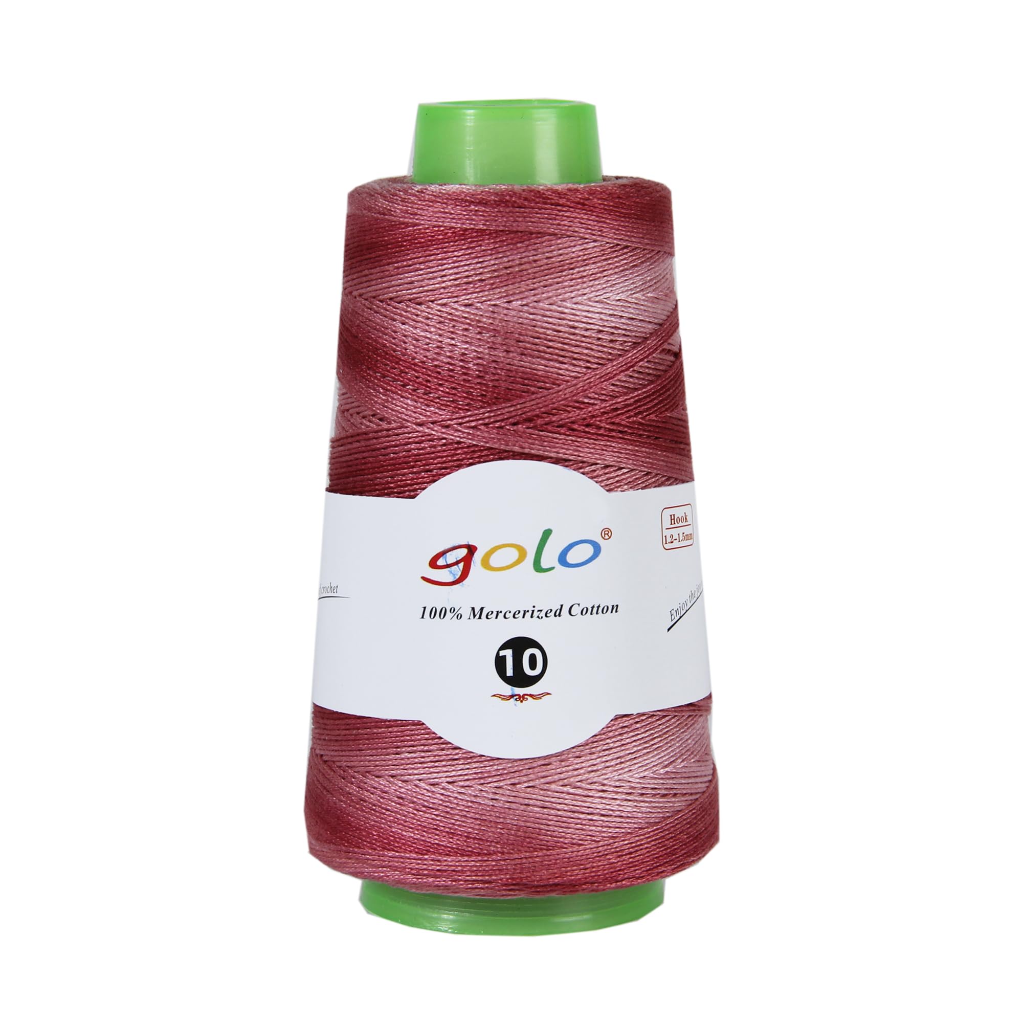 golo Crochet Thread Size10 1.76oz 310yd,Yarn for Hand Knitting Space-Dyed Yarn D12