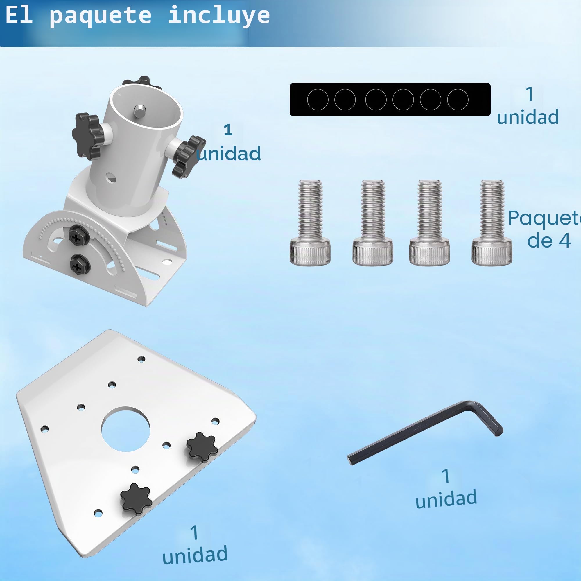 Adaptador De Tubo Starlink Gen 3, Starlink Pole Mount Adapter Kit, Prubovi Starlink Mounting Bracket Kit Compatible with Starlink V3 Standard Boards and Starlink Third Generation (V3) Receivers
