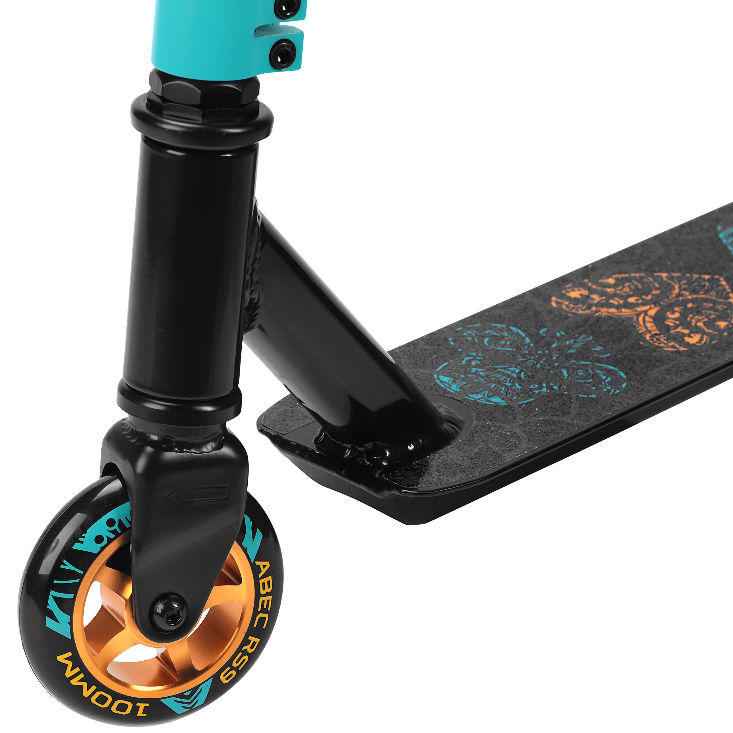 SportVida Monopattino Stunt, monopattino a pedale, con rotazione a 360°, per bambini, adulti, ruote in poliuretano