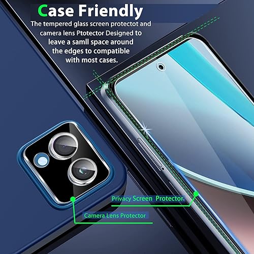 Miniatura 7 de Zeking Paquete de 3+3 para Motorola Moto G Stylus 5G (2023), vidrio templado y protector de lente de cámara, dureza 9H transparente de alta
