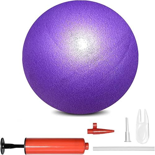 Miniatura 8 de Mini Pilates Exercise Yoga Ball, 6 Inch Small Inflatable Exercise Yoga Ball,Core Training and Physical Therapy Equipment, with Pump