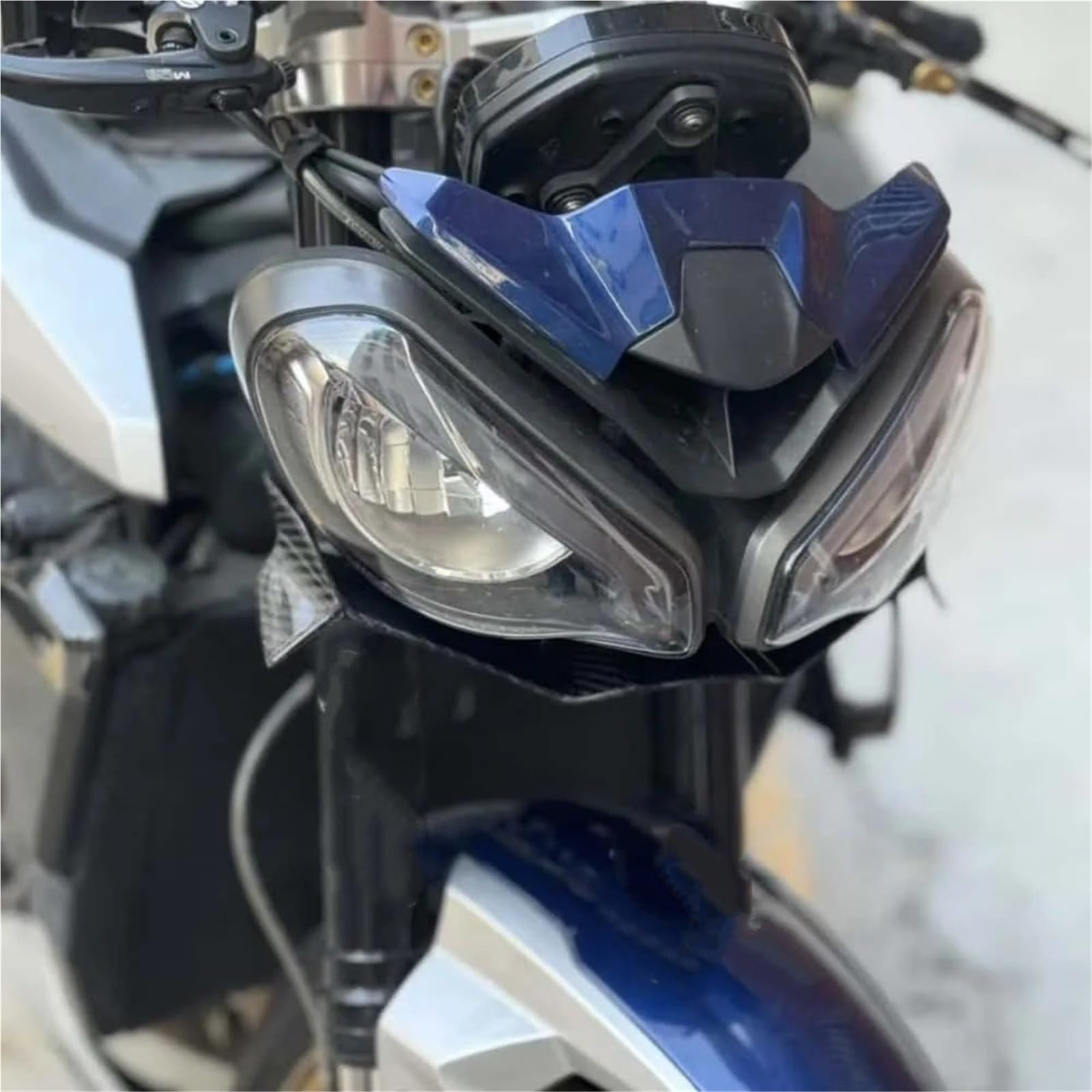 Spoiler dachowy Pasuje do Triumph Street Triple 765 SR RS 2017-2024 przedni dolny spojler skrzydłowy stały owiewka tylnego zderzaka