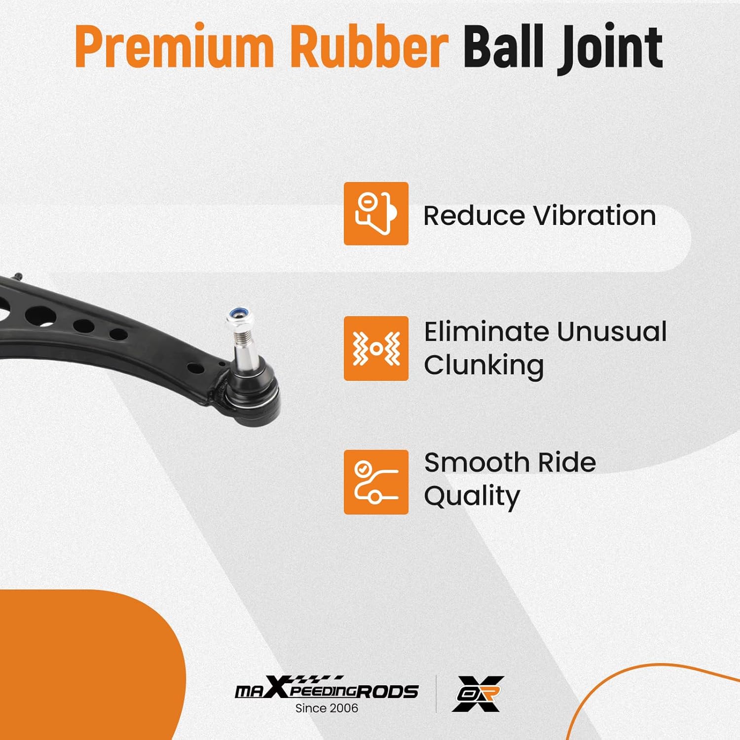 maXpeedingrods 2Pc Front Lower Control Arm for Chevy Malibu 2016-2022 Buick Lacrosse/Regal Sportback/Tourx 2018-2020, MS501266 MS501267 Front Suspension Left Right Lower Control Arm w/Ball Joint Set