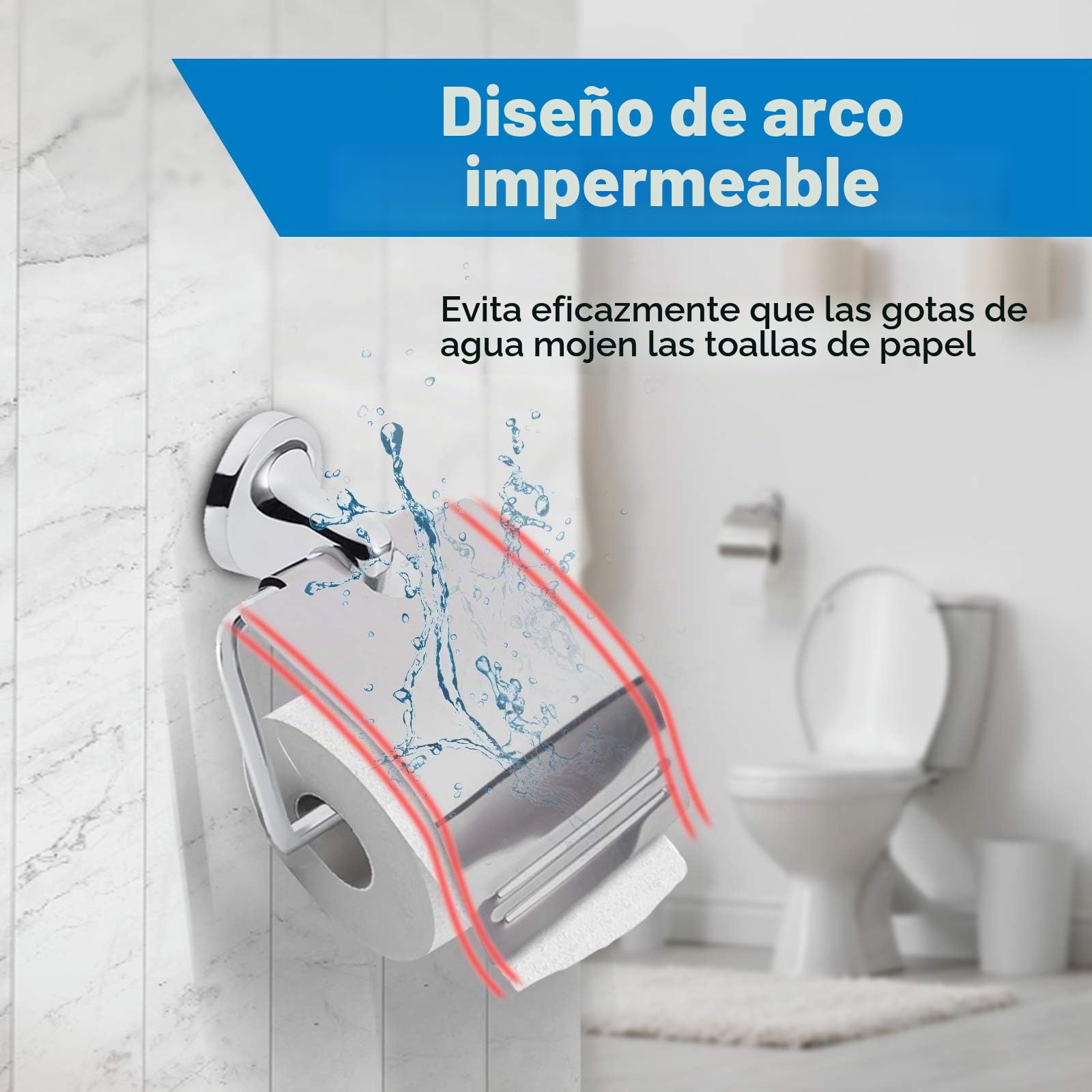 Ejoyous Juego de baño de 6 Piezas: toallero, portarrollos, jabonera, Gancho y portacepillos de Dientes, Zinc Cromado + Vidrio Esmerilado, Moderno, Plateado