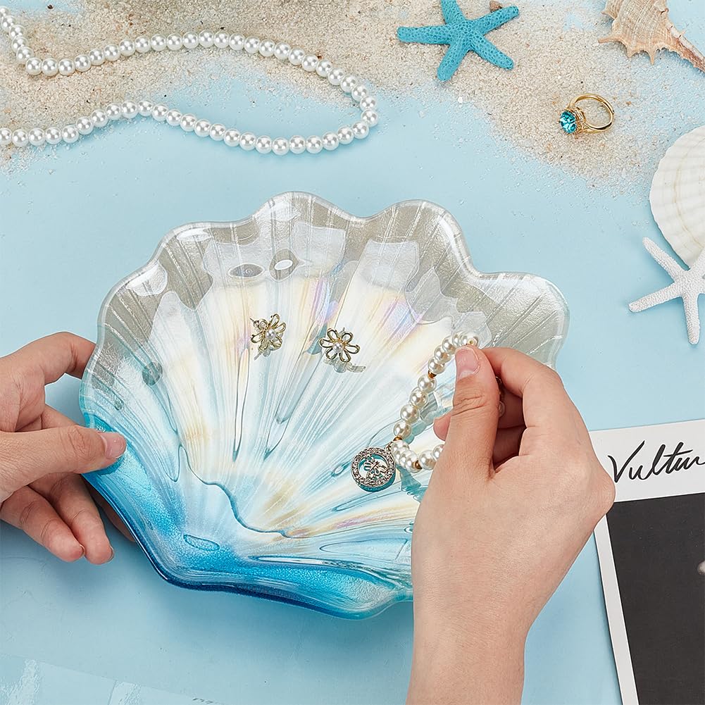 Amazon.com: FINGERINSPIRE Shell Trinket Dish Light Sky Blue 