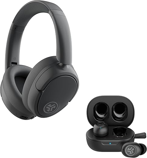 JLab Graphite Bundle: JBuds Lux ANC & Mini True Wireless Earbuds