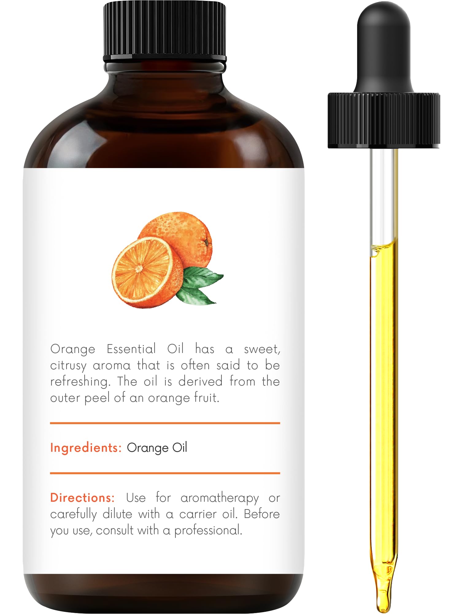 Handcraft Blends Orange Essential Oil – 1 Fl Oz – 100% Pure and Natural – Premium Grade Essential Oil for Diffuser and Aromatherapy, Skin, Massage, Candle and Soap Making Fragrance