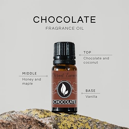 Miniatura 2 de Eternal Essence Oils Aceite aromático de grado prémium de chocolate  Aceite de fragancia vegano en vidrio ámbar seguro  Aceite perfumado sin