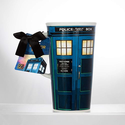 Miniatura 3 de Se7en20 Doctor Who - Vaso de cerámica Tardis Police Box 13th Doctor 12oz